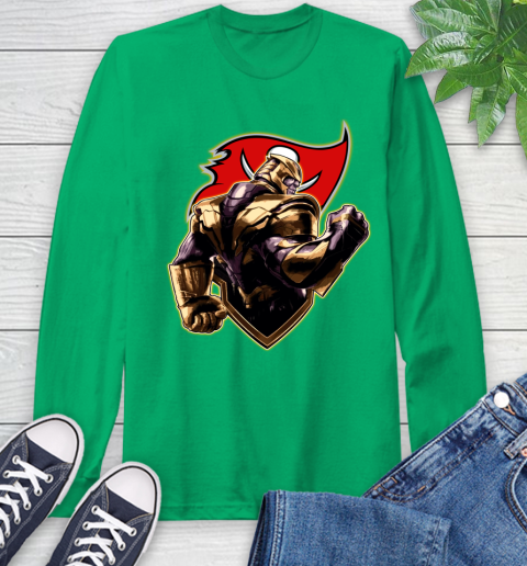 NFL Thanos Avengers Endgame Football Sports Tampa Bay Buccaneers Long Sleeve T-Shirt 7