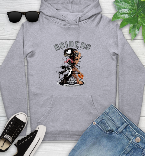NFL Oakland Raiders Football Venom Groot Guardians Of The Galaxy Youth Hoodie 6