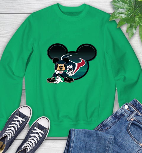 NFL Houston Texans Mickey Mouse Disney Football T Shirt Sweatshirt 6