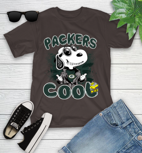 NFL Football Green Bay Packers Cool Snoopy Shirt Youth T-Shirt 6