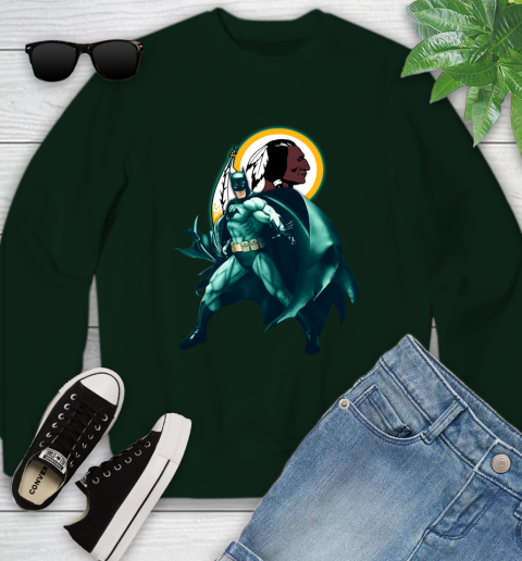 NFL Batman Football Sports Washington Redskins Youth Sweatshirt 10