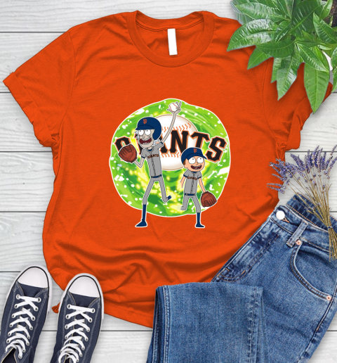MLB San Francisco Giants Rick And Morty Baseball Sports Women's T-Shirt 4
