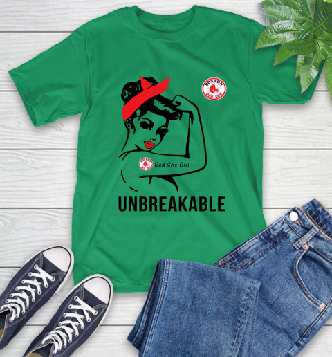 MLB Boston Red Sox Girl Unbreakable Baseball Sports T-Shirt 5