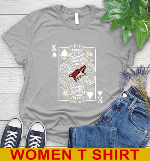 Arizona Coyotes NHL Hockey The King Of Spades Death Cards Shirt Women's T-Shirt 5