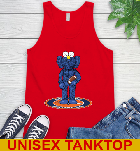NFL Football Denver Broncos Kaws Bff Blue Figure Shirt Tank Top 6