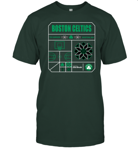 hcee boston celtics experience abu dhabipremium classic t shirt 2 front forest green