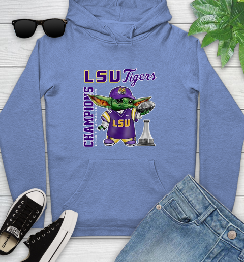 Baby Yoda LSU Tigers Champion Shirt 144