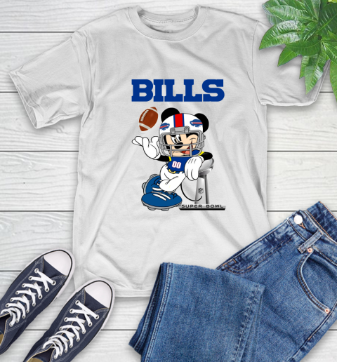 NFL Buffalo Bills Mickey Mouse Disney Super Bowl Football T Shirt T-Shirt