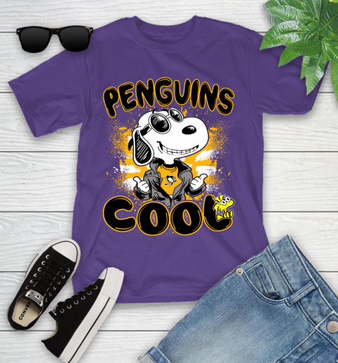 NHL Hockey Pittsburgh Penguins Cool Snoopy Shirt Youth T-Shirt 4 NHL Hockey Pittsburgh Penguins Cool Snoopy Shirt Youth T-Shirt - Image 4
