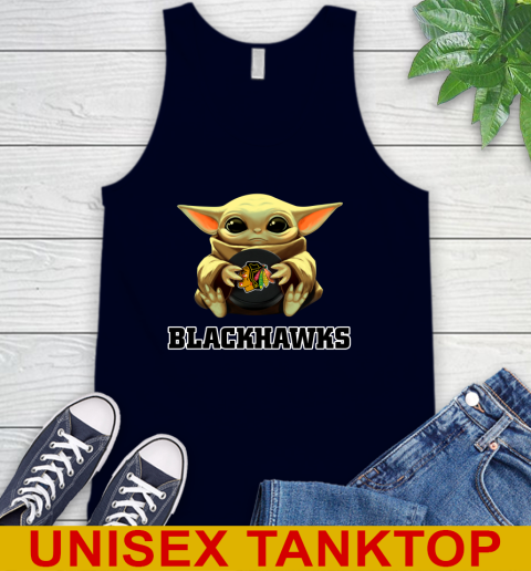 NHL Hockey Chicago Blackhawks Star Wars Baby Yoda Shirt 72