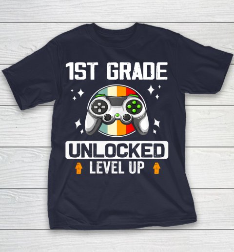 Next Level t shirts 1st Grade Unlocked Level Up Back To School First Grade Gamer Youth T-Shirt 2