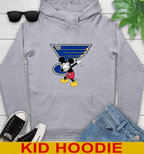 St.Louis Blues NHL Hockey Dabbing Mickey Disney Sports Youth Hoodie 6