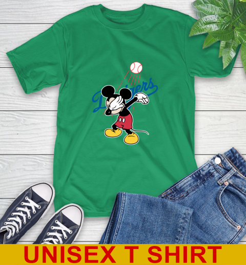 Los Angeles Dodgers MLB Baseball Dabbing Mickey Disney Sports T-Shirt 7