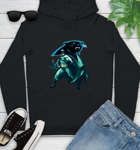 NFL Batman Football Sports Carolina Panthers Youth Hoodie 2