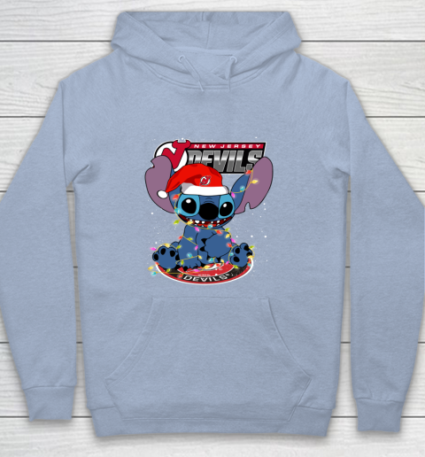 New Jersey Devils NHL Hockey noel stitch Christmas Youth Hoodie 5