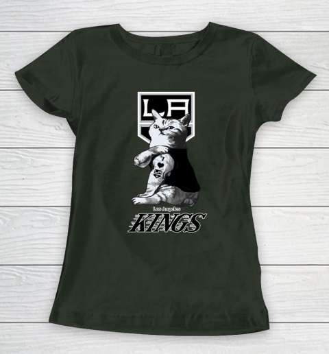 NHL My Cat Loves Los Angeles Kings Hockey Women's T-Shirt 4