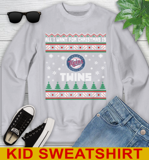 MLB All I Want For Christmas Is Minnesota Twins Baseball Sports 111