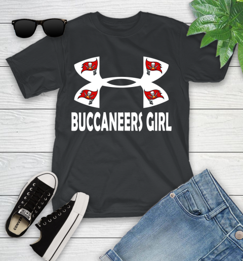 NFL Tampa Bay Buccaneers Girl Under Armour Football Sports Youth T-Shirt