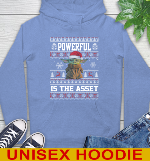 Powerful Is The Asset Baby Yoda Christmas Star Wars Shirts 23
