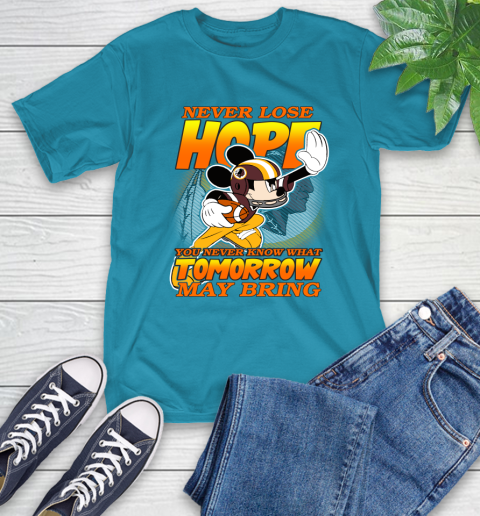 Washington Redskins NFL Football Mickey Disney Never Lose Hope T-Shirt 9