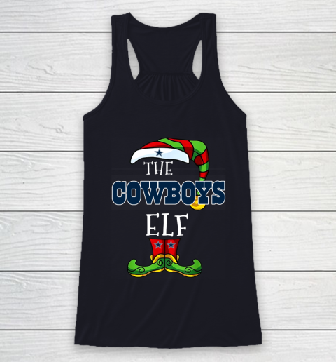 Dallas Cowboys Christmas ELF Funny NFL Racerback Tank 7