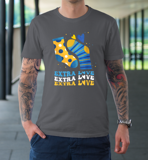 Extra Love National Down Syndrome Awareness Down T-Shirt 14