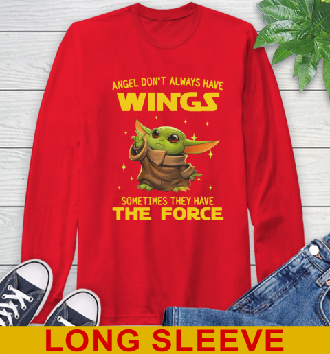 Baby Yoda Angel Don't Always Have Wings They Have The Force Shirt 66
