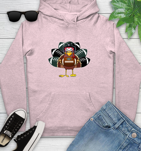 New York Jets Turkey Thanksgiving Day Youth Hoodie 10