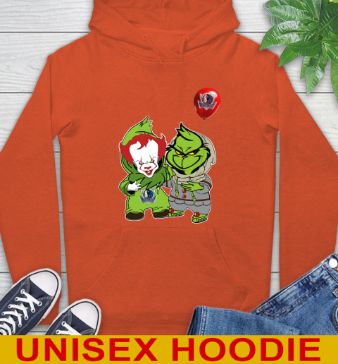 Dallas Mavericks Baby Pennywise Grinch Christmas NBA Basketball Hoodie 5