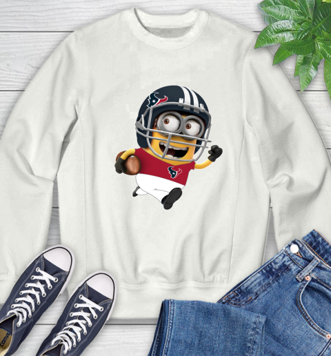 NFL Houston Texans Minions Disney Football Sports Sweatshirt