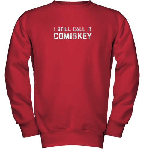 mowg i still call it comiskey chicago baseball vintage youth sweatshirt 47 front red