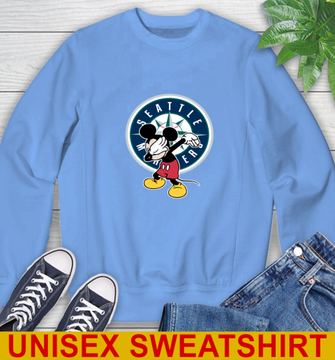 Seattle Mariners MLB Baseball Dabbing Mickey Disney Sports Sweatshirt 11