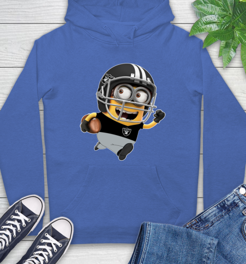 NFL Oakland Raiders Minions Disney Football Sports Hoodie 9