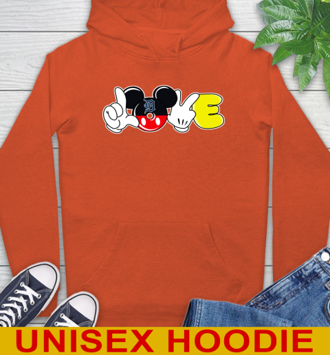 Detroit Tigers MLB Baseball Love Mickey Disney Sports Hoodie 5