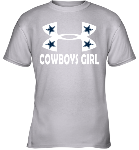 NFL Dallas Cowboys Girl Under Armour Football Sports Youth T-Shirt