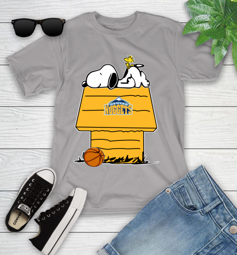 Denver Nuggets NBA Basketball Snoopy Woodstock The Peanuts Movie Youth T-Shirt 4