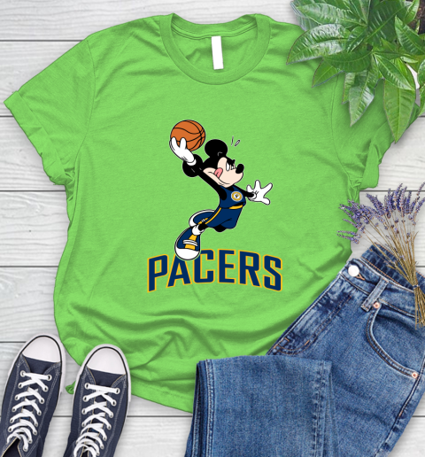 NBA Basketball Indiana Pacers Cheerful Mickey Mouse Shirt Women's T-Shirt 10