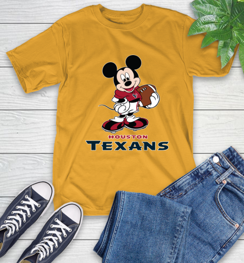 NFL Football Houston Texans Cheerful Mickey Mouse Shirt T-Shirt 3
