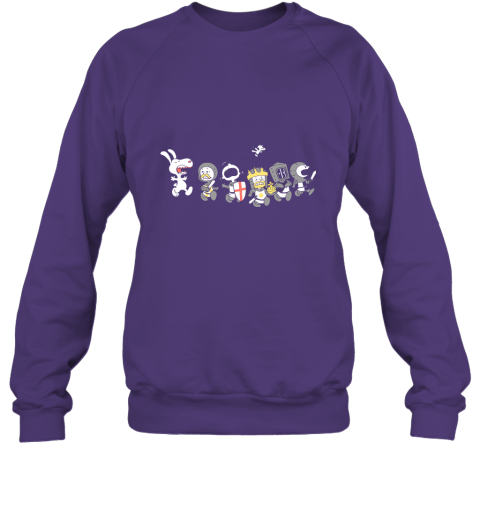 3czj the killer rabbit of caerbannog monty python snoopy shirts sweatshirt 35 front purple