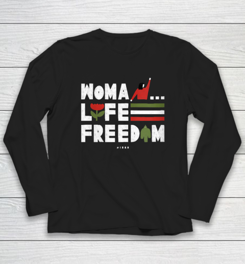 Womens Woman Life Freedom Long Sleeve T-Shirt