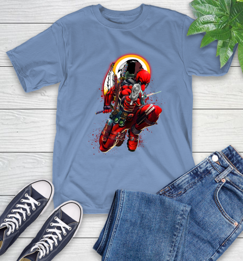NFL Deadpool Marvel Comics Sports Football Washington Redskins T-Shirt 11