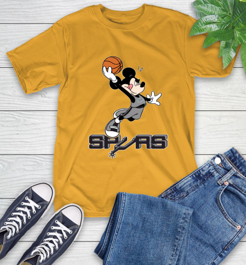 NBA Basketball San Antonio Spurs Cheerful Mickey Mouse Shirt T-Shirt 3