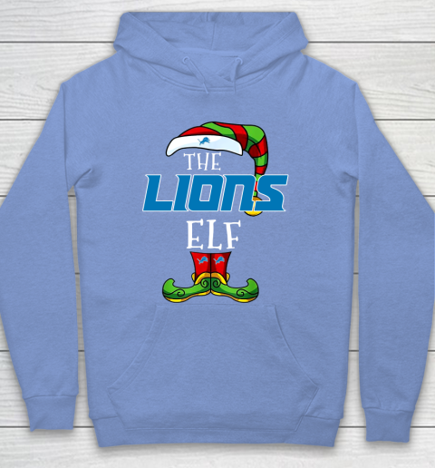 Detroit Lions Christmas ELF Funny NFL Hoodie 8