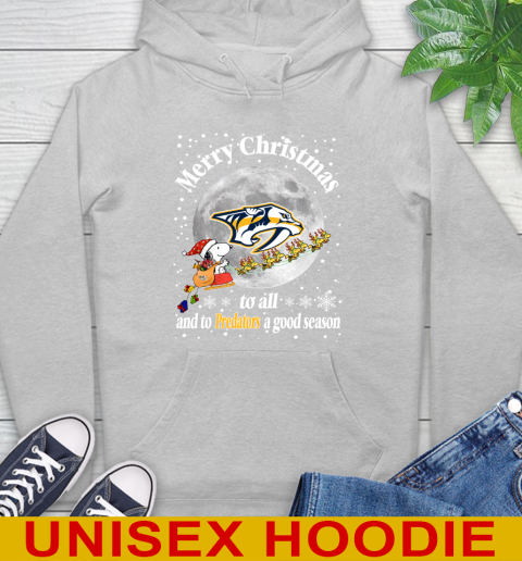Nashville Predators Merry Christmas To All And To Predators A Good Season NHL Hockey Sports Hoodie 6