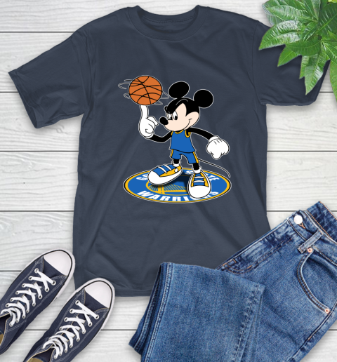 NBA Basketball Golden State Warriors Cheerful Mickey Disney Shirt T-Shirt 4