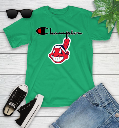 MLB Baseball Cleveland Indians Champion Shirt Youth T-Shirt 3
