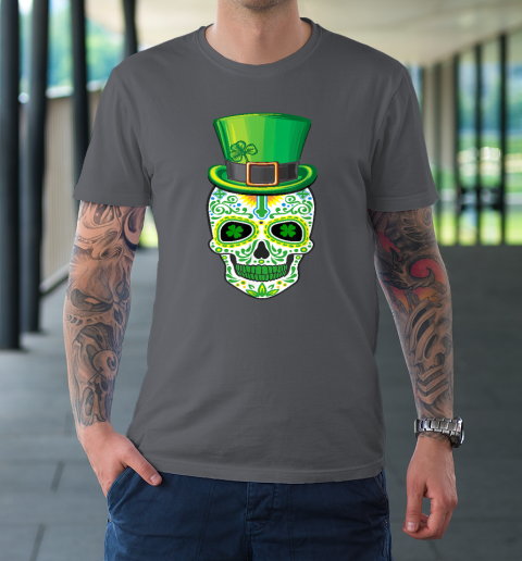 Skull St Patricks Day Irish Funny Saint Patricks Day Of Dead T-Shirt 6