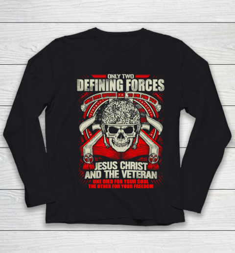 Veteran Shirt Veteran Defining Forces Youth Long Sleeve