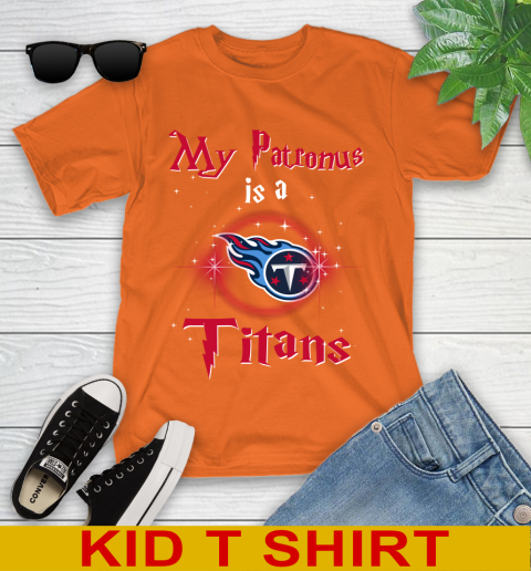 NFL Football Harry Potter My Patronus Is A Tennessee Titans Youth T-Shirt 8