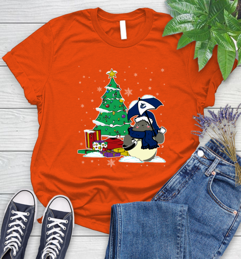 Vancouver Canucks NHL Hockey Cute Tonari No Totoro Christmas Sports Women's T-Shirt 3